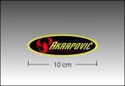 Akrapovic Sárga 10cm