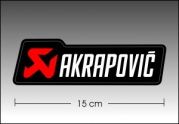 Akrapovic Új Fehér 15cm